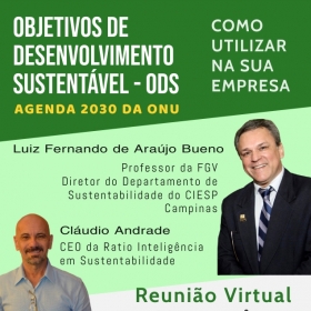 Palestra de Luiz Fernando Bueno e Cludio Andrade: ODS - como utilizar na sua empresa