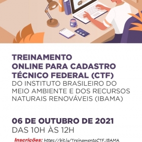 ♻ 06/10| Treinamento On-line para CTF do IBAMA - Regionais CIESP Bacia Rio Piracicaba