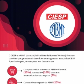 Associado CIESP tem descontos nos produtos e servios da ABNT. Associe-se!