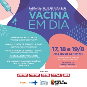 Campanha de Vacinao em So Paulo, com parceria da FIESP