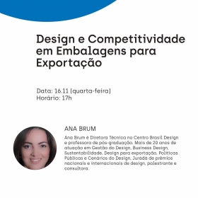 Convite Capacitao Coletiva PEIEX Campinas: Design e Competitividade em Embalagens para Exportao